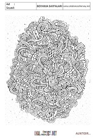 Doodle boyama sayfaları